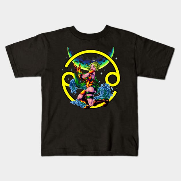 The Great Cancer Zodiac (girl) Kids T-Shirt by casikancil